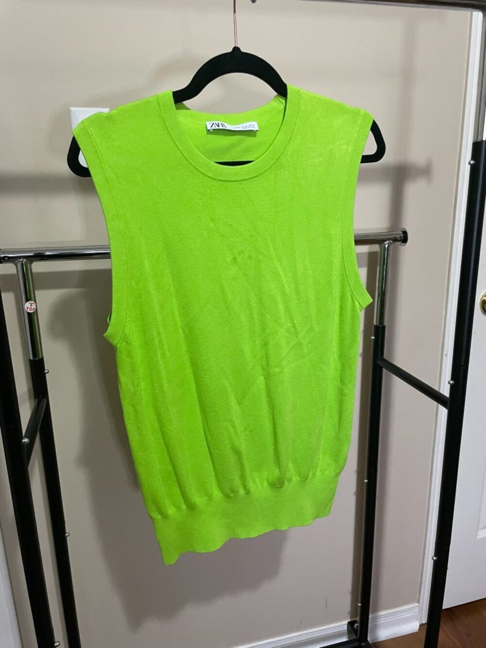 Knit Tank, Green, XL
